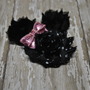 Minnie Mouse Inspired Shabby Flower Clip - Hair Bow -2