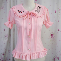 Princess In Wonderland Blouse Top Free Ship SP141084 - Thumbnail 1