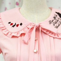 Princess In Wonderland Blouse Top Free Ship SP141084 - Thumbnail 4