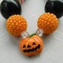 Black/Orange/Pumpkin Halloween Chunky Necklace/Perfect Photo Props/Costumes/Girls Accessories-1