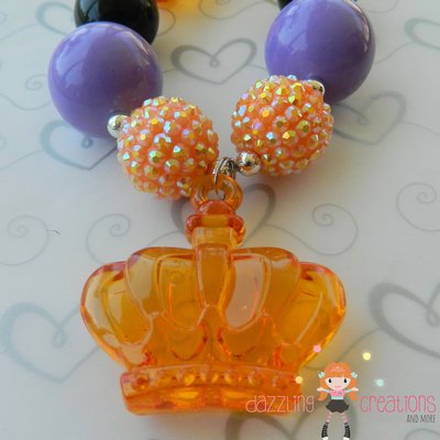 Princess halloween chunky necklace/perfect photo props/costumes/girls accessories