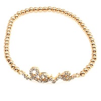 Lyna- Crystal Rose Gold Love Bracelet - Thumbnail 1