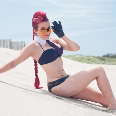 "crimson beach" signed print 