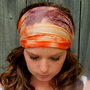 Yoga HeadBand Tie Dye Cotton Stretchy Jersey Wide Headband Wide Head Wrap Women's Turban Headband-2