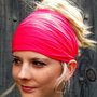 Yoga Headband Wide Jersey Headband Yellow Head Wrap Women's Turban Headband or Choose Color-1