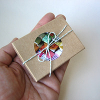 Blue Security Envelope Brooch - Thumbnail 4