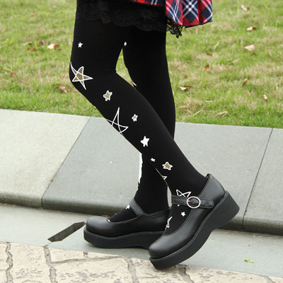 Harajuku style moon pentacle leggings 