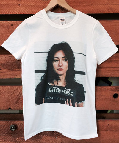 90210 Brenda Walsh Mugshot T-Shirt or Tank Top