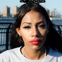 "Peggy" Black Polka Dot Wire Headband - Thumbnail 1