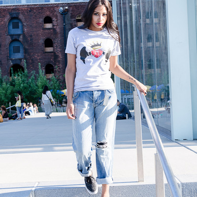 Grey braveheart logo t-shirt