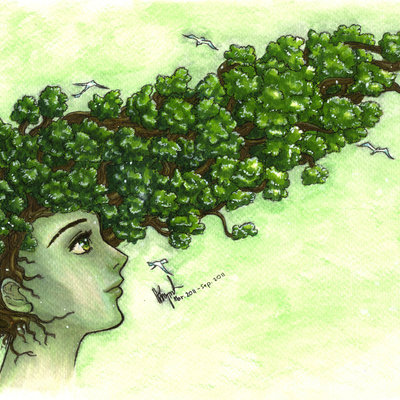 Mother nature - the forest a4 print