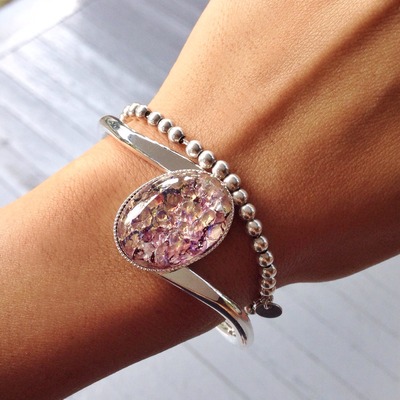 Amethyst opal bracelet