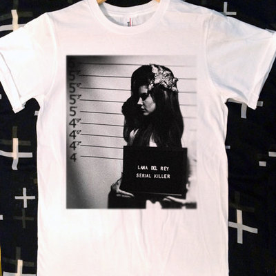 Lana del rey serial killer t-shirt and tank top. men's and women's.