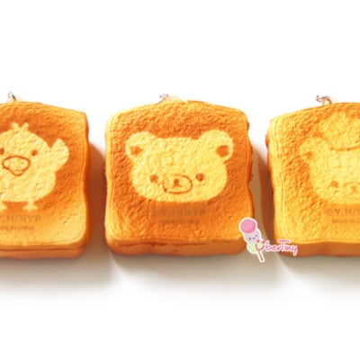 Rilakkuma toast squishy version 2 (thicker)