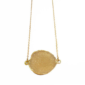 Fawn Druzy Necklace