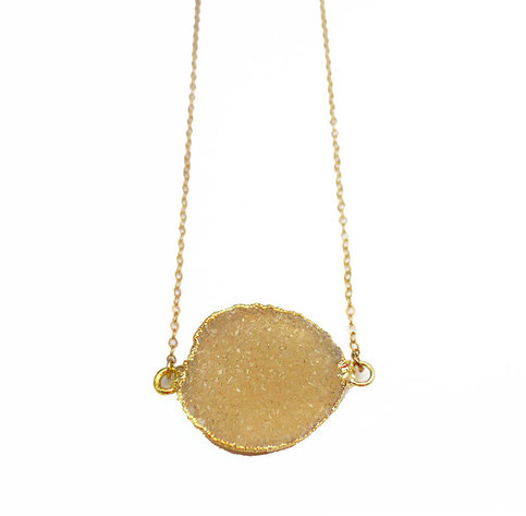 Fawn Druzy Necklace