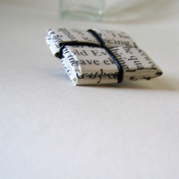 Word Nerd Pin - Black and White and Eco Chic - Thumbnail 2