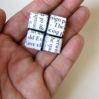 Word Nerd Pin - Black and White and Eco Chic - Thumbnail 1