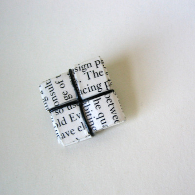 Word nerd pin - black and white and eco chic