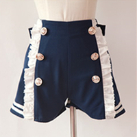 Sailor Style Lace Shorts With Bow On Back Free Ship SP141151 - Thumbnail 4