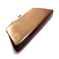 Mod Copper Purse, Womens Vintage Small Brown Clutch, Designer Bag, Retro Handbag - Thumbnail 2