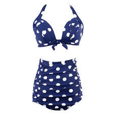 Vintage rockabilly up high waist bikini set