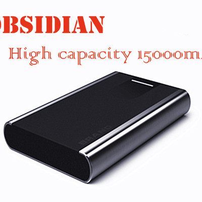 Obsidian mobile power bank for iphone / ipad / cell phone 15000mah