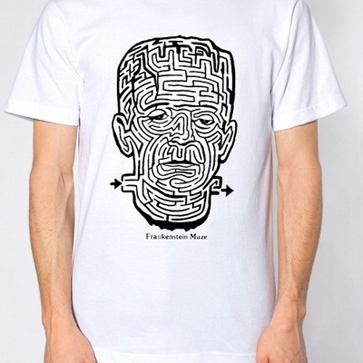 Frankenstein maze t-shirt.