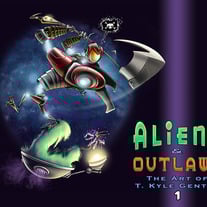 Aliens & Outlaws - The Art of T. Kyle Gentry Volume 1 Hardcover Book