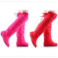 Stylish Flat Boots-TDE - Thumbnail 1