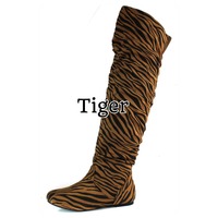 Stylish Flat Boots-TDE - Thumbnail 2