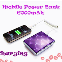 Mobile Power Bank for iPhone / iPod / iPad / cell phone 6000mAh - Thumbnail 1