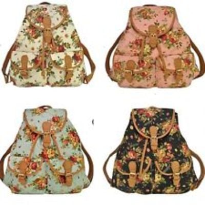 Vintage canvas rucksack hobo  backpack