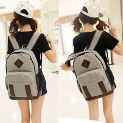 Vintage canvas  rucksack hobo satchel backpack