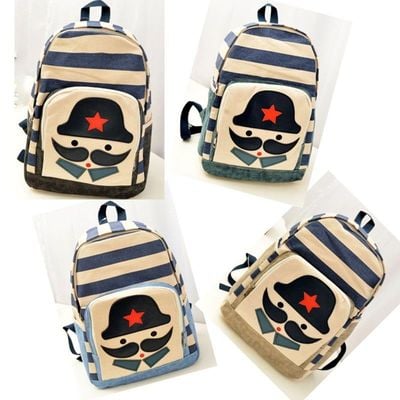 Vintage canvas cute rucksack satchel backpack