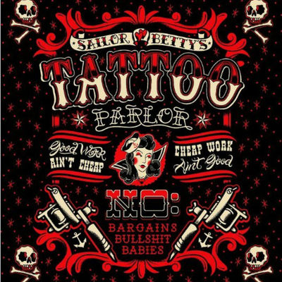 Pirate tattoo design 180 x 200 cm cool design bathroom use shower curtain