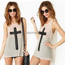 Sexy cross tank top cami sleeveles