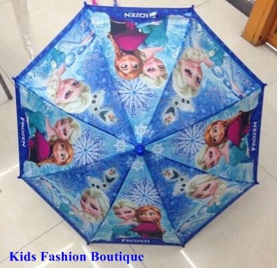 Frozen gorgeous pink or blue kids umbrella