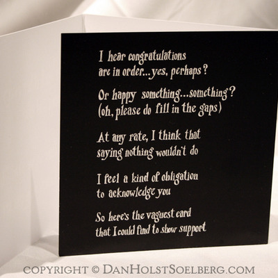 Greeting card - happy congratu-versary