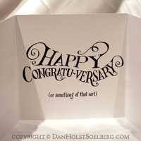 Greeting Card - Happy Congratu-versary - Thumbnail 2