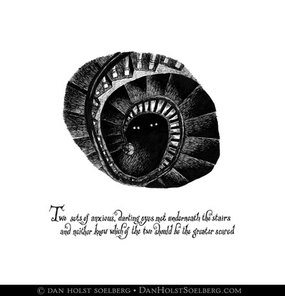 Signed Print - Under the Stairs