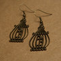 Bronze Bird in a Cage Earrings-1