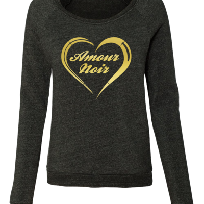 Amour noir  black/gold women's sweater