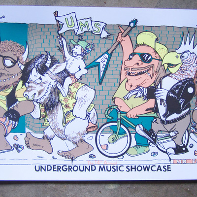 Underground music showcase gigposter - Thumbnail 5
