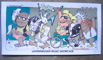 Underground Music Showcase gigposter