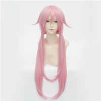  Cosplay Future Diary Mirai Nikki Gasai Yuno Light Pink Wig Free Ship SP141178 - Thumbnail 3