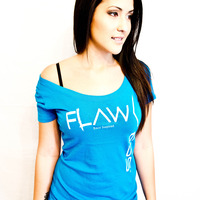 Teal Swoop Neck T - Thumbnail 2