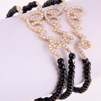 Black Crystal Love Bracelet