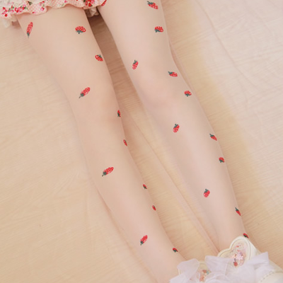 Kawaii strawberry stockings