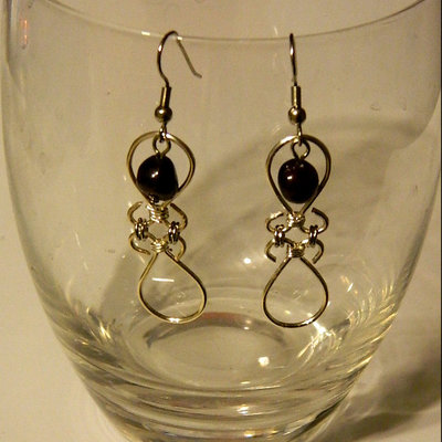 Garnet earings